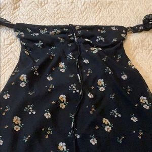 UO black floral dress